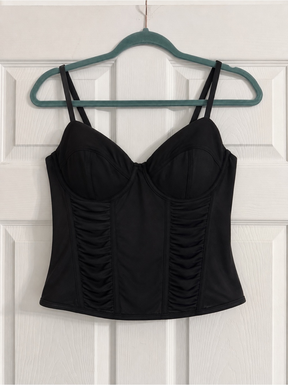 H&M Black Bustier Bandeau Corset Top